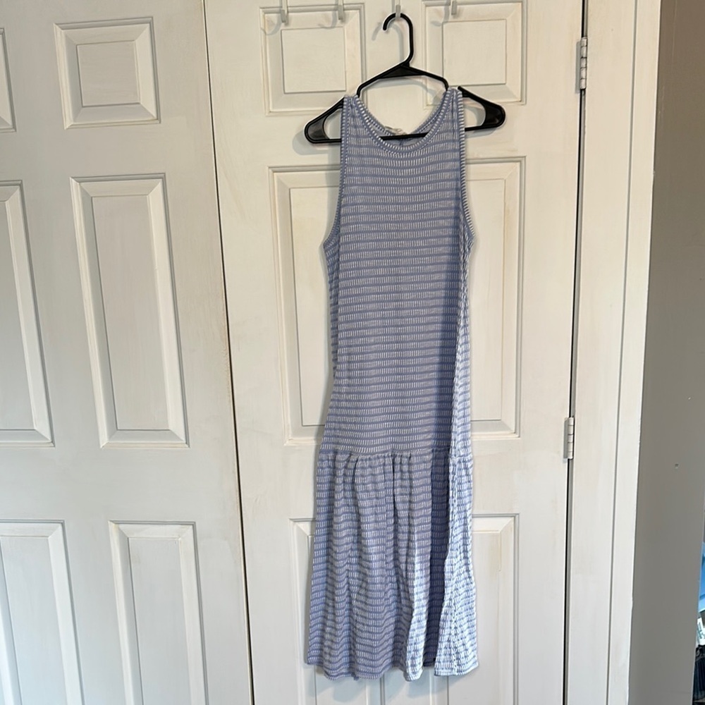 Caution to the wind Blue maxi dress size large women’s